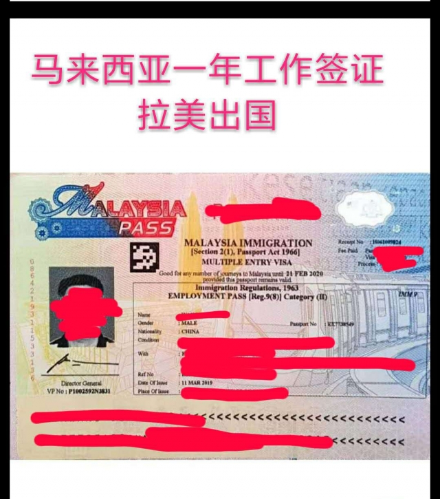 马来西亚工作签证