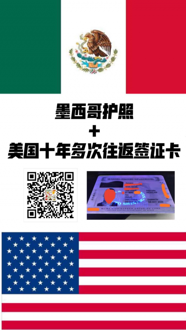 美国10年多次往返签证卡